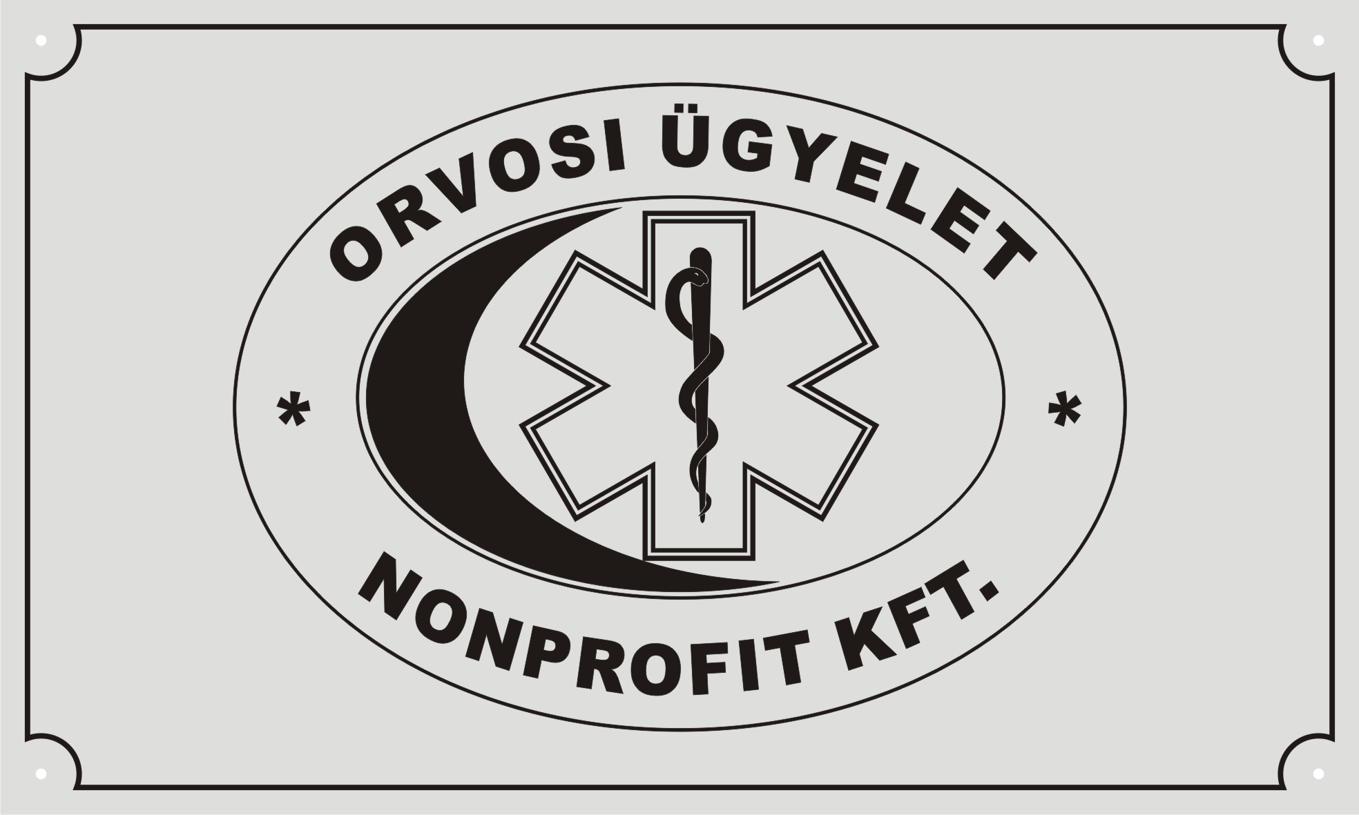 Ezst - fekete gravrozott cgtbla 500 x 300 x 1,6 mm