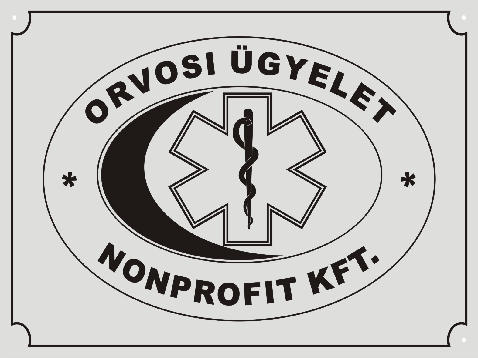 Ezst - fekete gravrozott cgtbla 400 x 300 x 1,6 mm